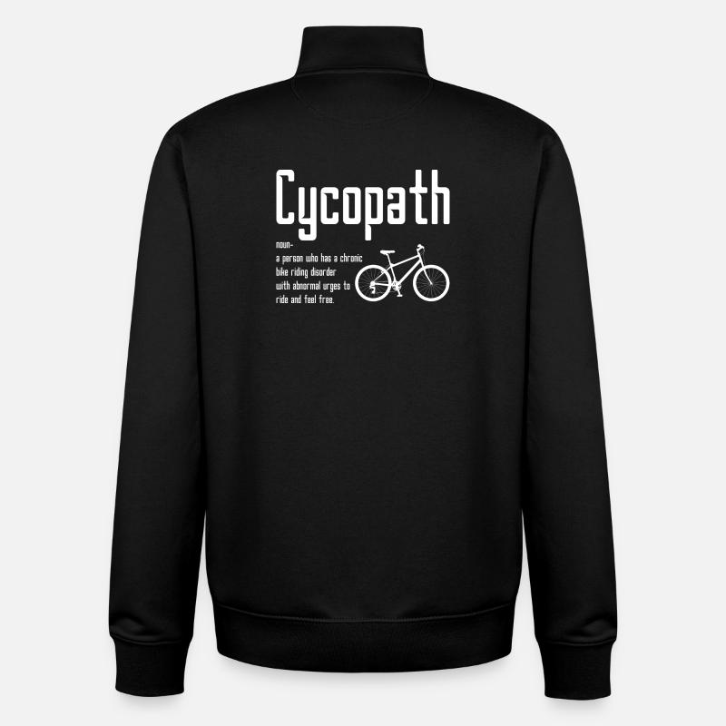 Cyopath Fahrrad-Bewusstsein - Unisex Organic Zip Sweatshirt von Stanley/Stella - Schwarz