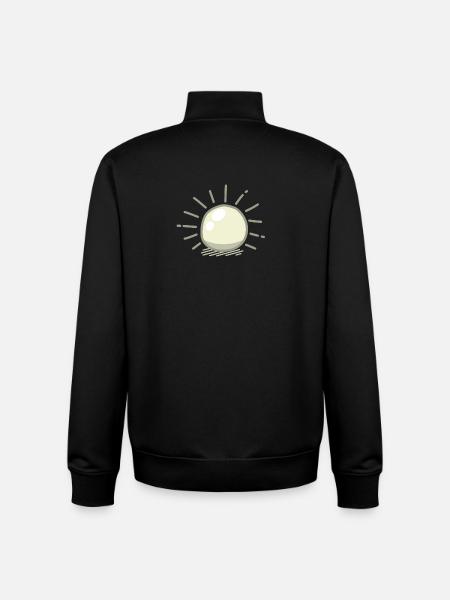Brilliant cultured pearl - Unisex Organic Zip Sweatshirt by Stanley/Stella - black