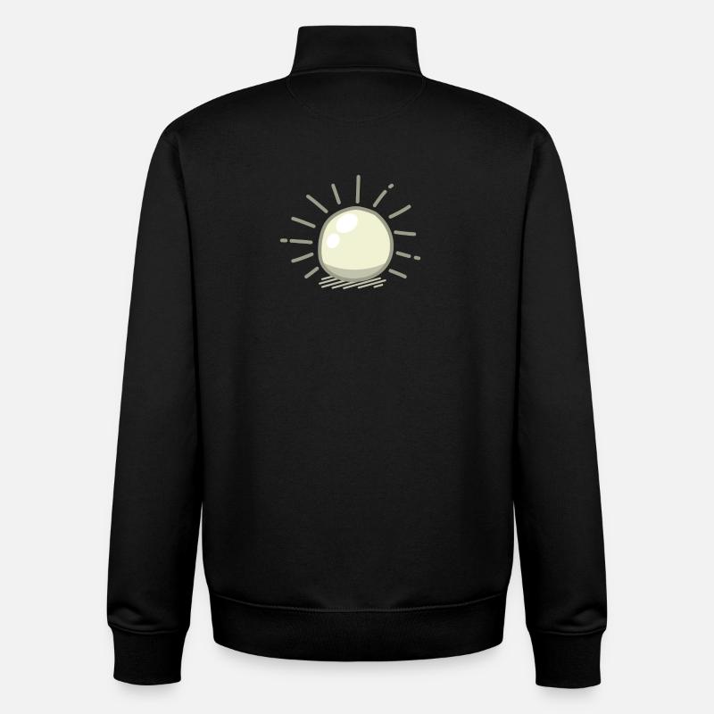 Brillante Zuchtperle - Unisex Organic Zip Sweatshirt von Stanley/Stella - Schwarz