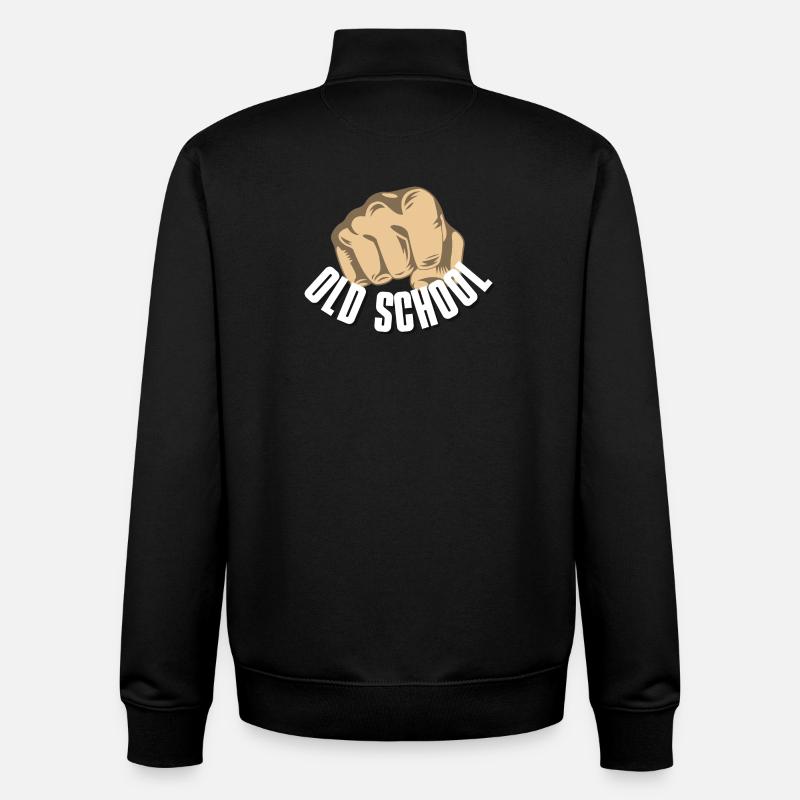 Oldschool Faust - Unisex Organic Zip Sweatshirt von Stanley/Stella - Schwarz