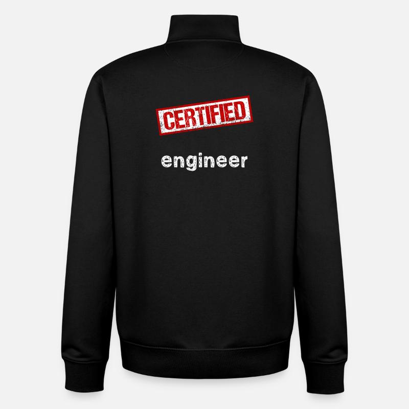 Engineer - Unisex Organic Zip Sweatshirt by Stanley/Stella - black