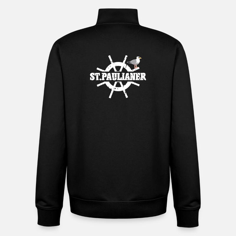 St. Paulianer - Unisex Organic Zip Sweatshirt von Stanley/Stella - Schwarz