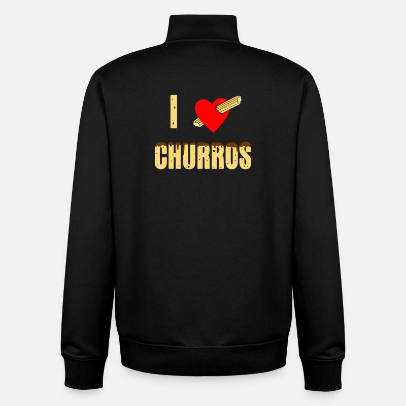 Ich Liebe Churros - Unisex Organic Zip Sweatshirt von Stanley/Stella - Schwarz