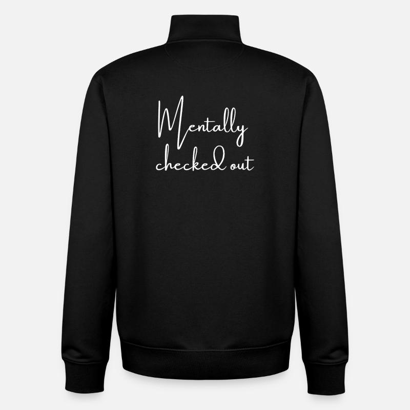 Déconnecté mentalement | Réflexions sur Greysoul - Sweat zippé unisexe en coton bio Stanley/Stella - noir