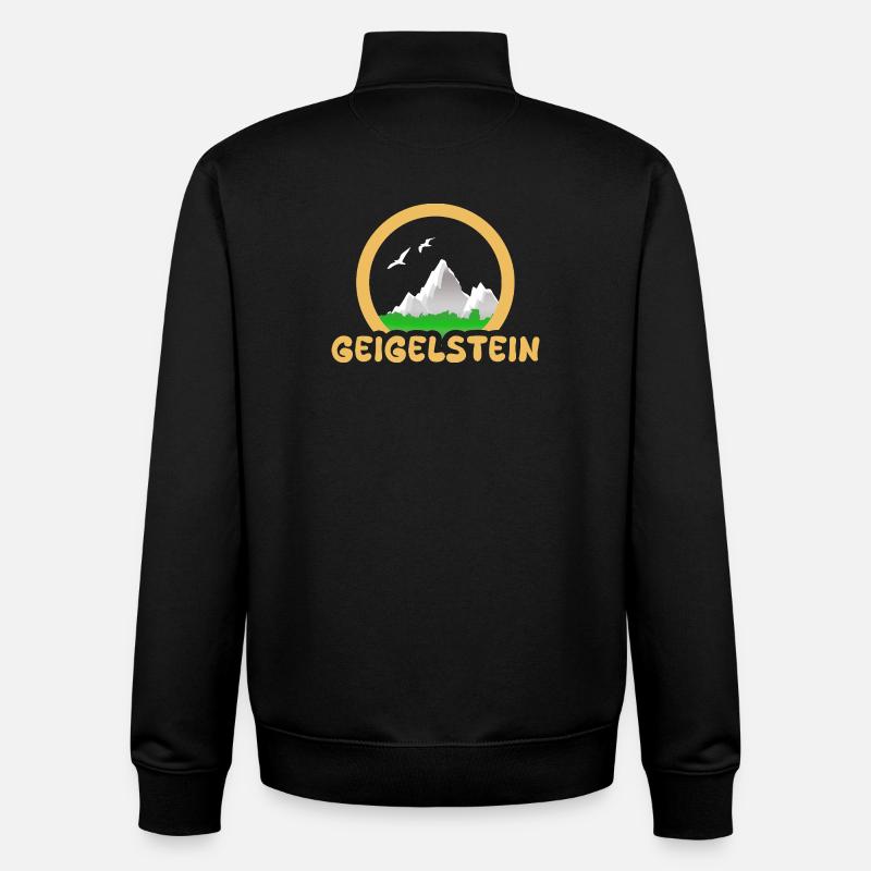 Geigelstein - Unisex Organic Zip Sweatshirt by Stanley/Stella - black