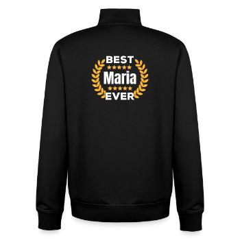 Best Mary Ever Legend Name Gift - Unisex Organic Zip Sweatshirt by Stanley/Stella - black - Back - AI Model Male 185 light (185cm)