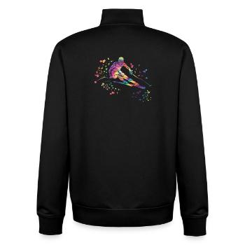 Alpine skiing Winter sports Nordic skiing - Unisex Organic Zip Sweatshirt by Stanley/Stella - black - Back - AI Model Male 185 light (185cm)