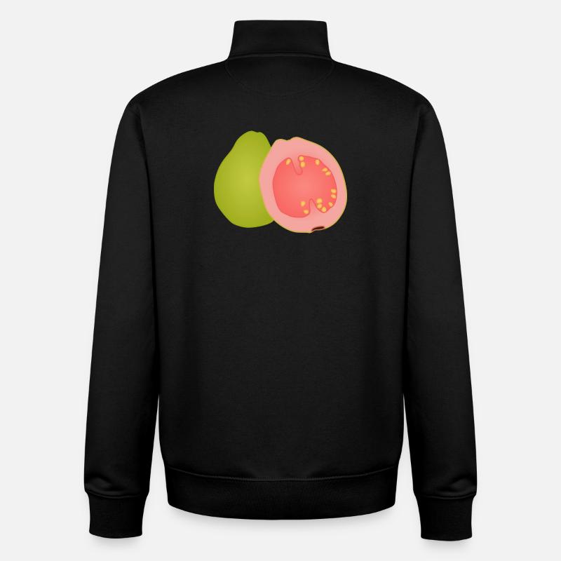 Art pop de goyave - Sweat zippé unisexe en coton bio Stanley/Stella - noir