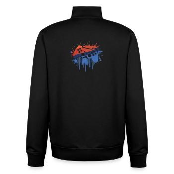 Gaming retro - Unisex Organic Zip Sweatshirt von Stanley/Stella - Schwarz - Hinten - AI Model Male 185 light (185cm)