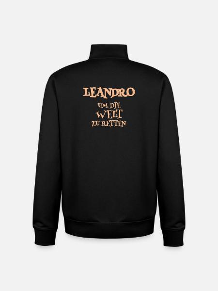 Sauveteur Leandro - Sweat zippé unisexe en coton bio Stanley/Stella - noir
