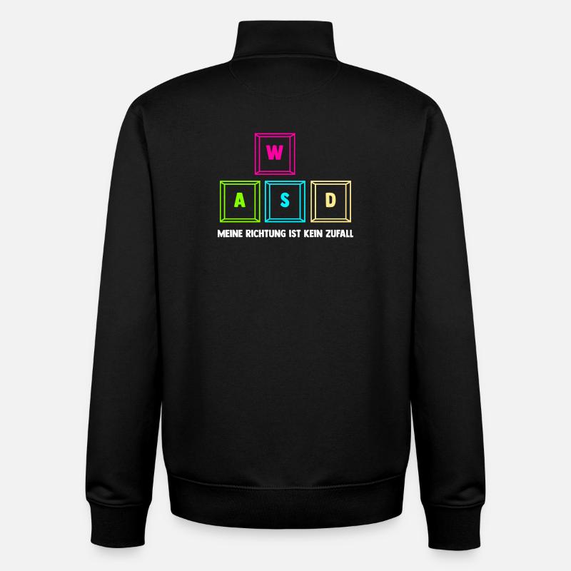 Zocken Computerspieler Zocker Gaming Gamer - Unisex Organic Zip Sweatshirt von Stanley/Stella - Schwarz