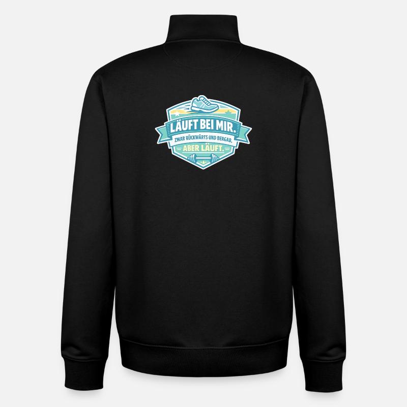 Runs backwards for me - Unisex Organic Zip Sweatshirt by Stanley/Stella - black