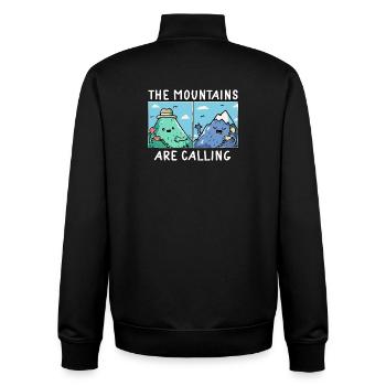 Camping Scouts Mountain Hiking Forest Campers Adve - Unisex Organic Zip Sweatshirt by Stanley/Stella - black - Back - AI Model Male 185 light (185cm)