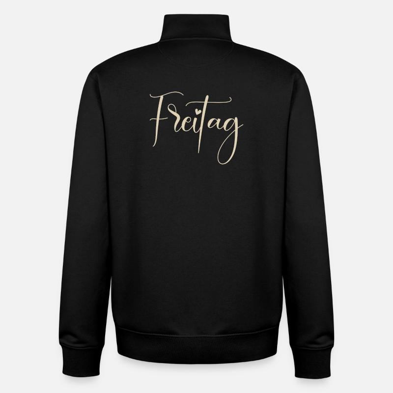 Friday - Unisex Organic Zip Sweatshirt by Stanley/Stella - black