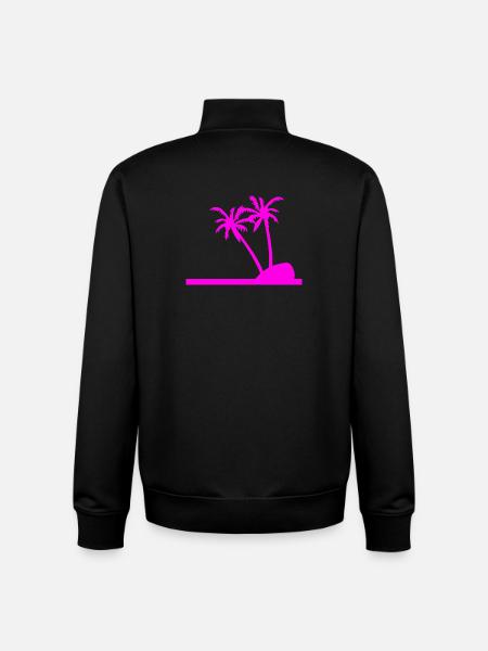 Palmen - Unisex Organic Zip Sweatshirt von Stanley/Stella - Schwarz