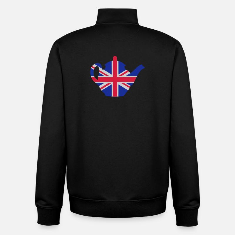 British teapot 3clr - Unisex Organic Zip Sweatshirt von Stanley/Stella - Schwarz