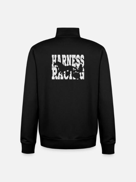 Trotter Trotting Race Design - Unisex Organic Zip Sweatshirt by Stanley/Stella - black