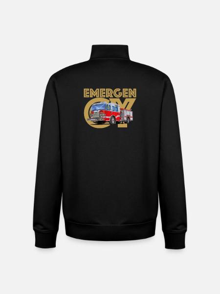 Feuerwehr Notruf - Unisex Organic Zip Sweatshirt von Stanley/Stella - Schwarz