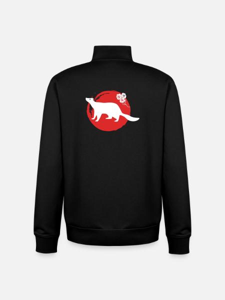 Marten Silhouette Japanese - Unisex Organic Zip Sweatshirt by Stanley/Stella - black