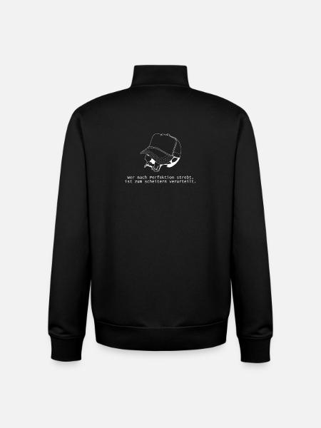 Skull Cap - Unisex Organic Zip Sweatshirt von Stanley/Stella - Schwarz
