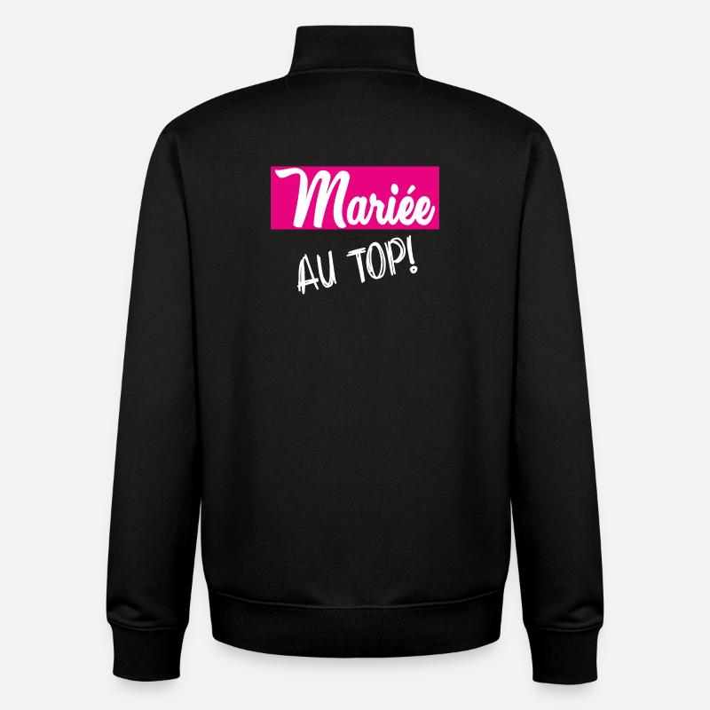 MARIEE - Sweat zippé unisexe en coton bio Stanley/Stella - noir