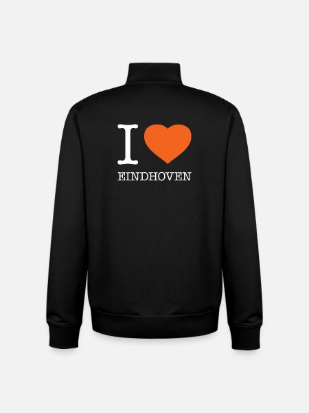 I LOVE EINDHOVEN - Unisex Organic Zip Sweatshirt by Stanley/Stella - black