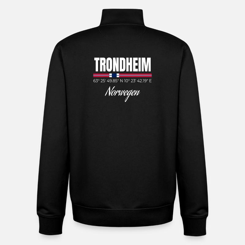 Trondheim - Unisex Organic Zip Sweatshirt von Stanley/Stella - Schwarz