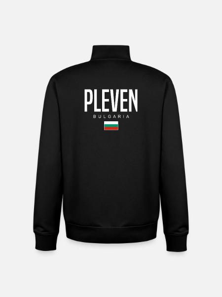 Pleven Bulgaria - Unisex Organic Zip Sweatshirt by Stanley/Stella - black