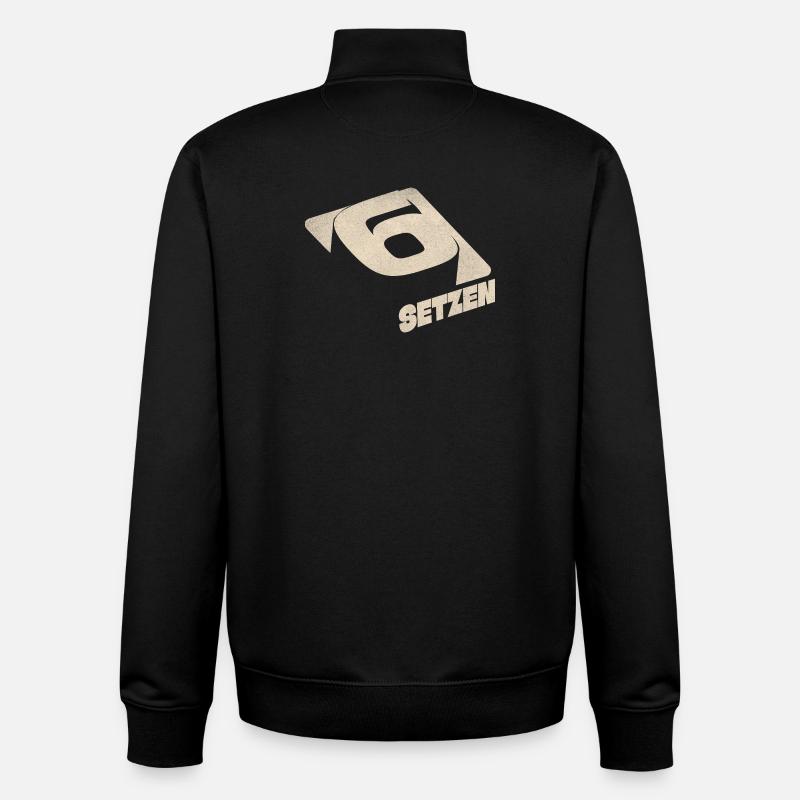 Six Bets - Unisex Organic Zip Sweatshirt by Stanley/Stella - black