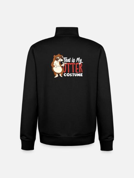 Sea Otter Costume - Unisex Organic Zip Sweatshirt by Stanley/Stella - black