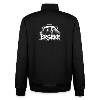 BRSRKR v2 - Unisex Organic Zip Sweatshirt von Stanley/Stella - Schwarz - Hinten - AI Model Male 185 light (185cm)