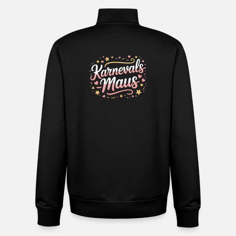 Carnival Mouse Cologne Carnival Mouse - Unisex Organic Zip Sweatshirt by Stanley/Stella - black