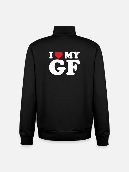 Ich liebe mein GE - Unisex Organic Zip Sweatshirt von Stanley/Stella - Schwarz