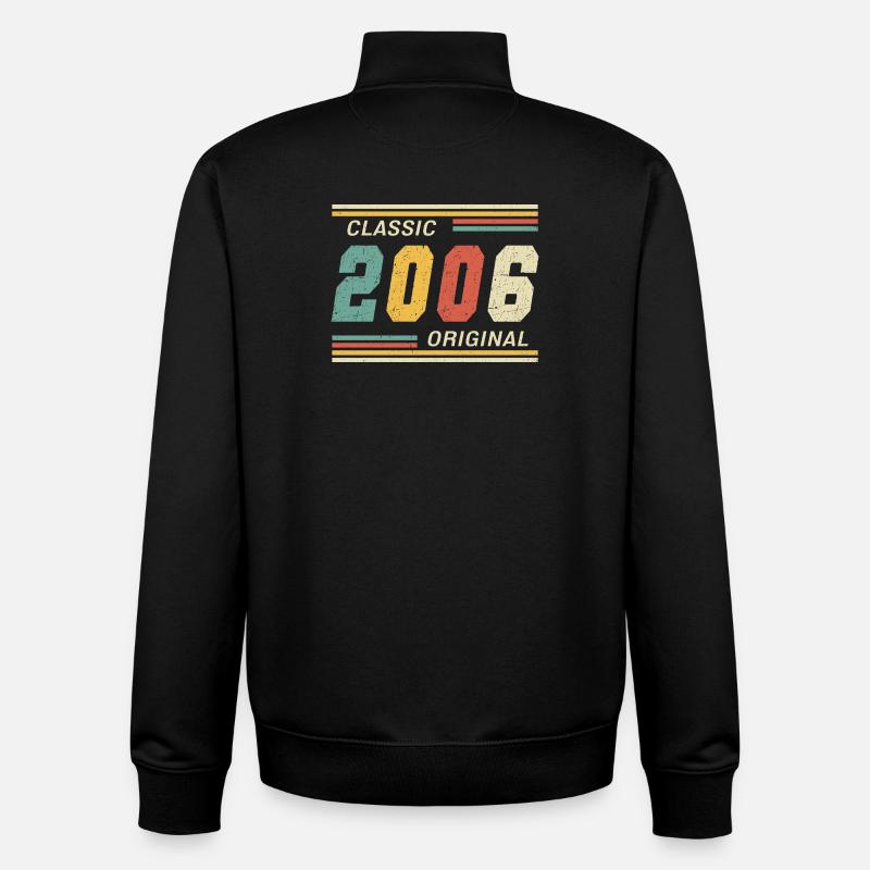 2006 - Original classique - Sweat zippé unisexe en coton bio Stanley/Stella - noir