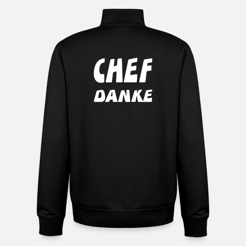 chef - Unisex Organic Zip Sweatshirt by Stanley/Stella - black