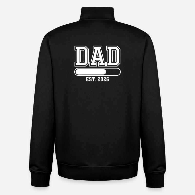 DAD EST 2026 - Sweat zippé unisexe en coton bio Stanley/Stella - noir