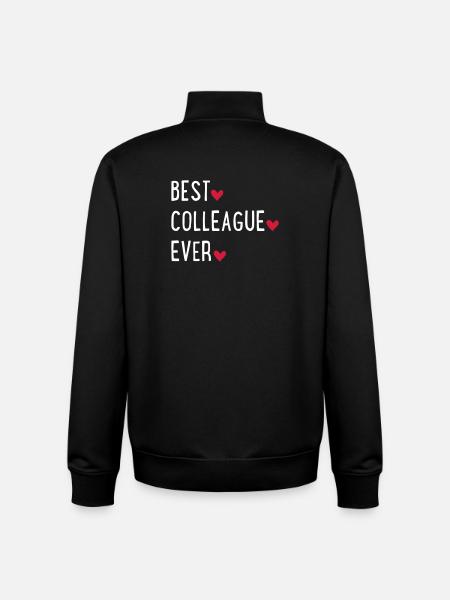 Bester Kollege der Welt - Unisex Organic Zip Sweatshirt von Stanley/Stella - Schwarz