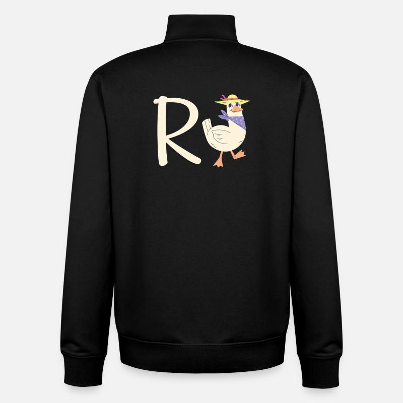 Retraite Duck Pension - Sweat zippé unisexe en coton bio Stanley/Stella - noir
