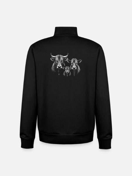 Hausrind - Unisex Organic Zip Sweatshirt von Stanley/Stella - Schwarz