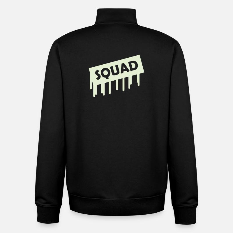 Squad - Unisex Organic Zip Sweatshirt by Stanley/Stella - black