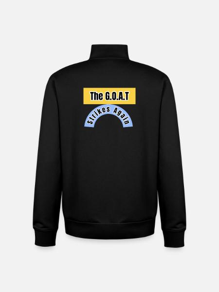 The GOAT Strikes Again - Unisex Organic Zip Sweatshirt by Stanley/Stella - black