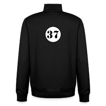 NUMMER 37 Siebenunddreißig Geburtstag Geschenk - Unisex Organic Zip Sweatshirt von Stanley/Stella - Schwarz - Hinten - AI Model Male 185 light (185cm)