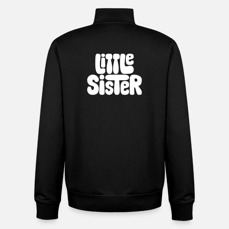 Little Sister - Unisex Organic Zip Sweatshirt von Stanley/Stella - Schwarz