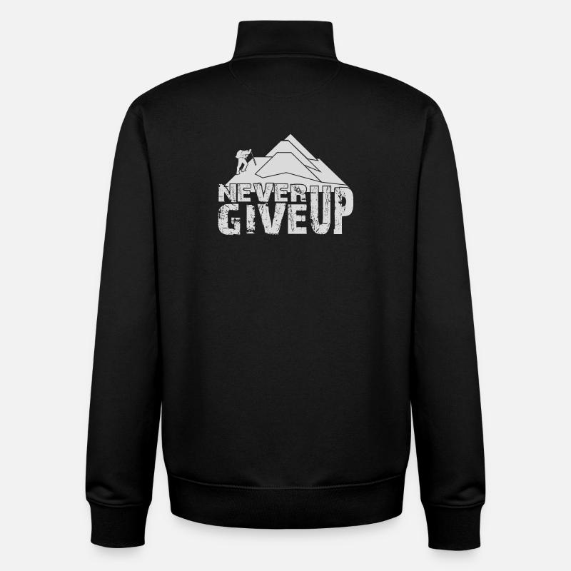 KLETTERN, BERGSTEIGEN, BERGSTEIGEN - Unisex Organic Zip Sweatshirt von Stanley/Stella - Schwarz