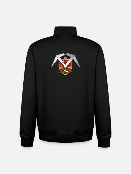 Craft Roofing Emblem - Unisex Organic Zip Sweatshirt by Stanley/Stella - black
