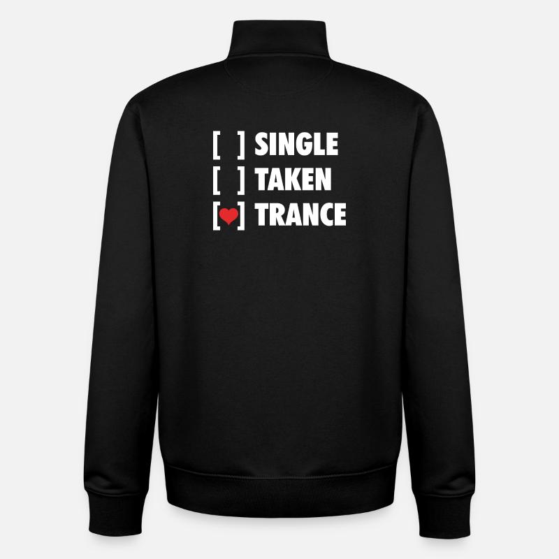 Transe prise en une seule - Chemise drôle - Sweat zippé unisexe en coton bio Stanley/Stella - noir