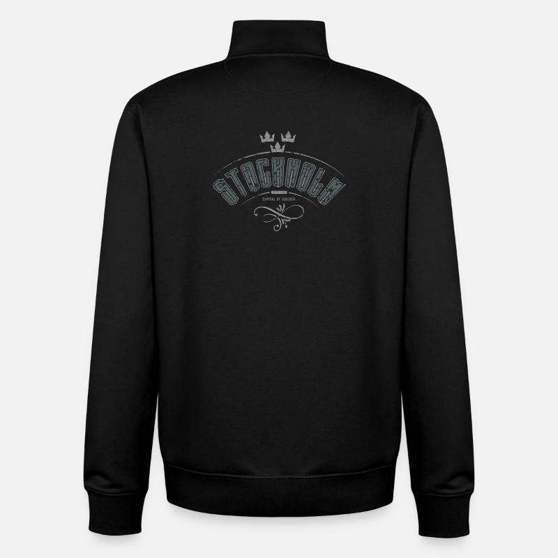Stockholm 2-fäger - Unisex Organic Zip Sweatshirt von Stanley/Stella - Schwarz
