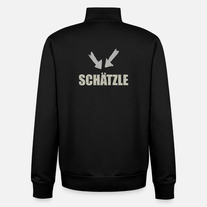 schätzle - Unisex Organic Zip Sweatshirt von Stanley/Stella - Schwarz