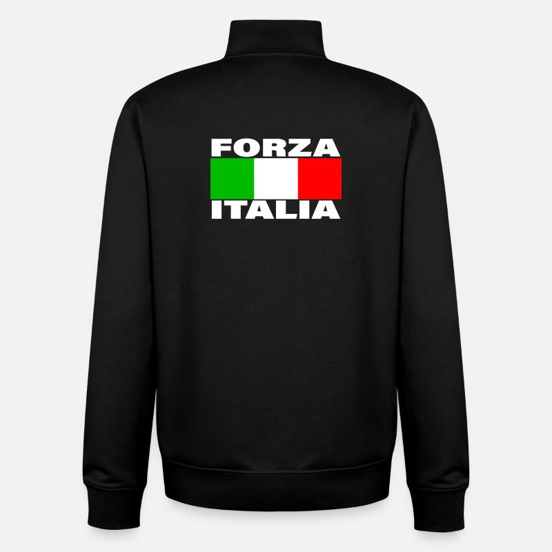 FORZA ITALIA - Unisex Organic Zip Sweatshirt von Stanley/Stella - Schwarz