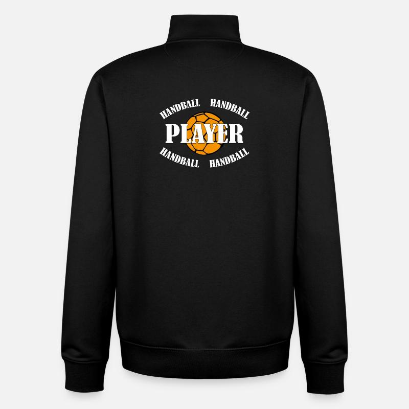 HANDBALL PLAYER - Unisex Organic Zip Sweatshirt von Stanley/Stella - Schwarz